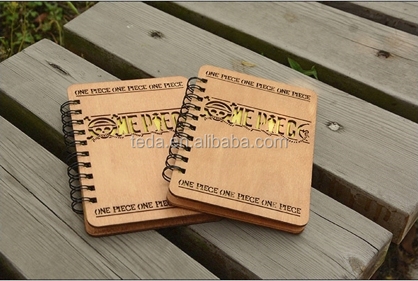 wood notebook gift