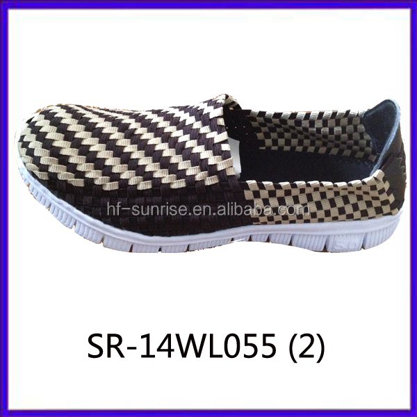 2014 new styles SR-14WL057 mix colors hand woven strap shoes問屋・仕入れ・卸・卸売り