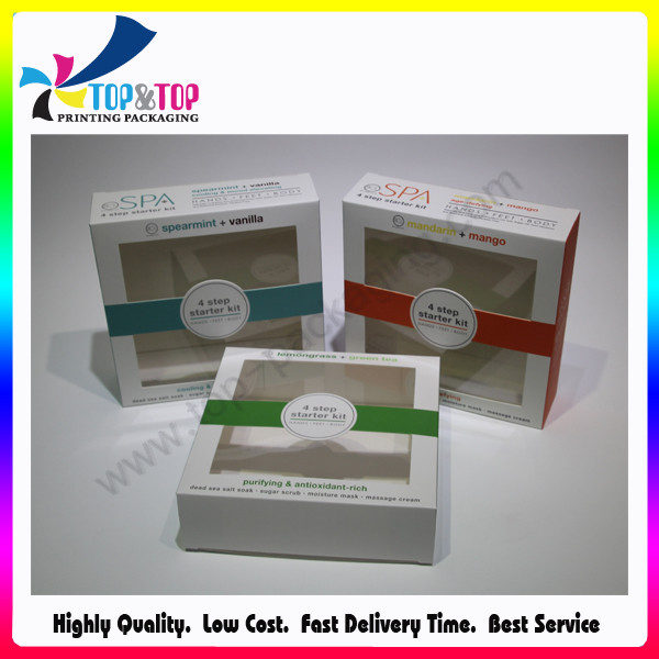 good price gift packaging flat pack spa products display box