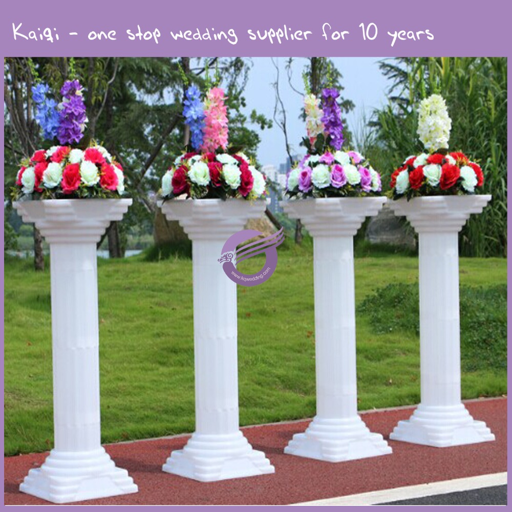 K5877 White Plastic Wedding Pillars Columns For Sale Buy Plastic