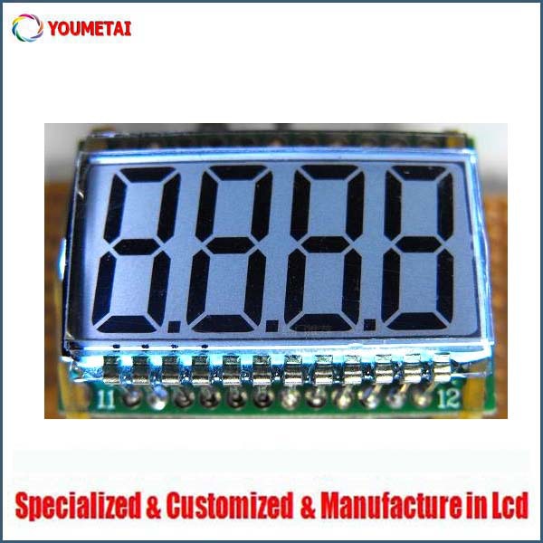 custom segment lcd display 1 tn glass panel with metail pins custom ...