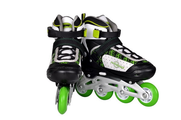 卸売alibabaのミックスカラーミックスサイズグリーンrollerskates子供調節可能仕入れ・メーカー・工場