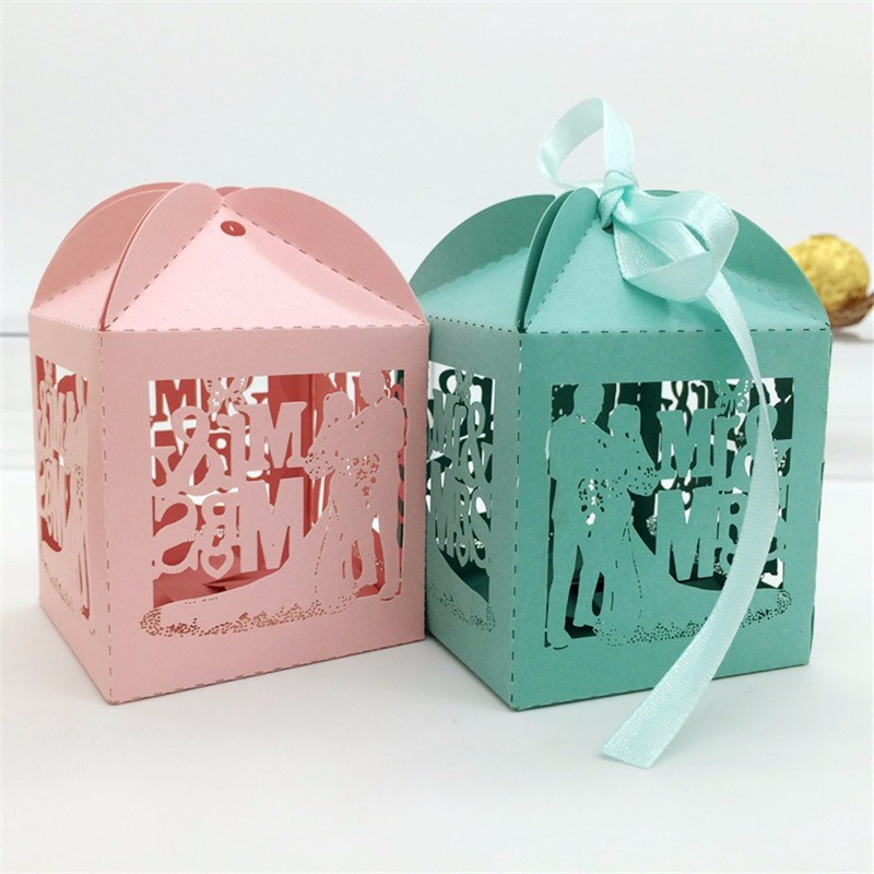 Wholesale Favors Chinese New Year Wedding House-Shaped Gift Paper Candy Box