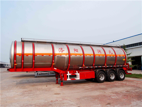 Aluminum tank truck trailer , aluminium truck body for palm oil colza oil