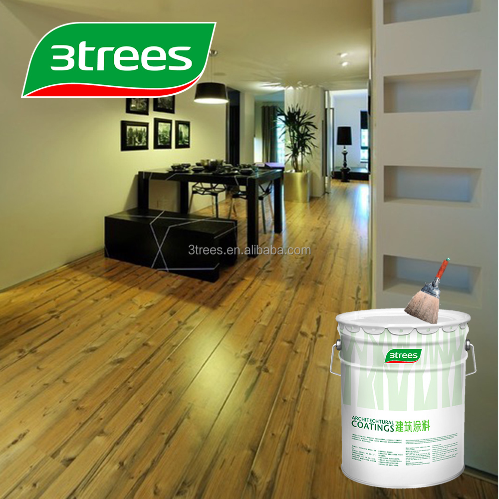 3trees odorless glossy yellow wood paint(free sample)