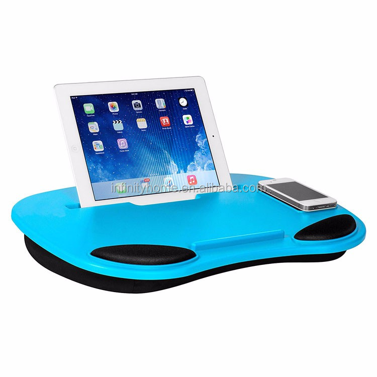 Portable Multi Color Optional Laptop Lap Desk With Ipad Holder