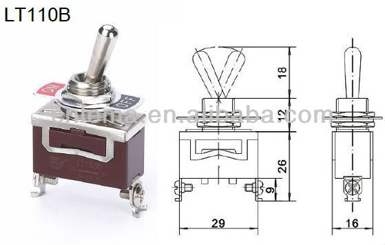 Spston-offタイプ3lt110bポジションのトグルスイッチ問屋・仕入れ・卸・卸売り