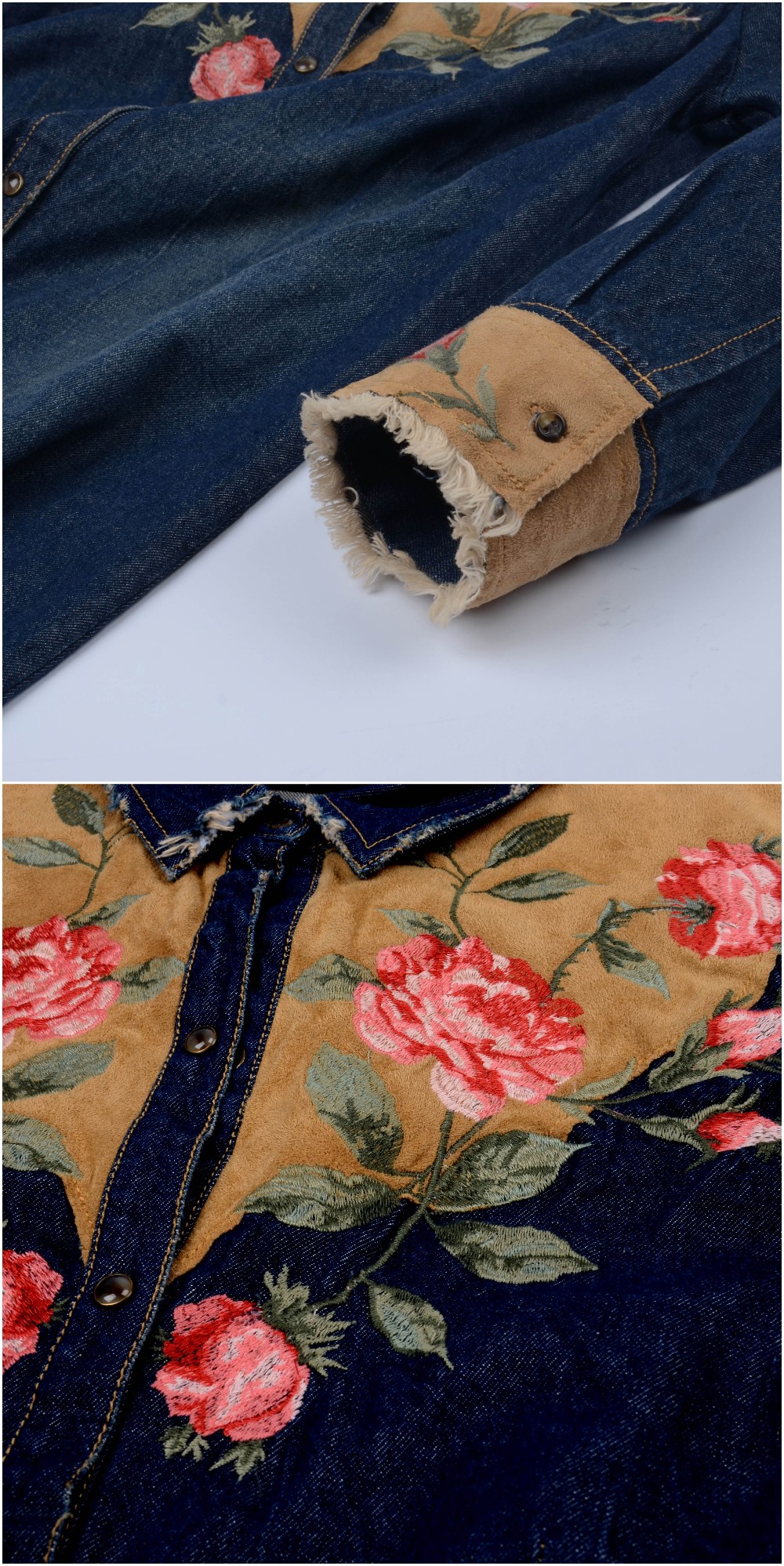 ようこそoem odm新しいデザイン刺繍シャツ、中国卸売衣類綿ジーンズシャツ、パーソナライズされたシャツカスタムロゴ仕入れ・メーカー・工場
