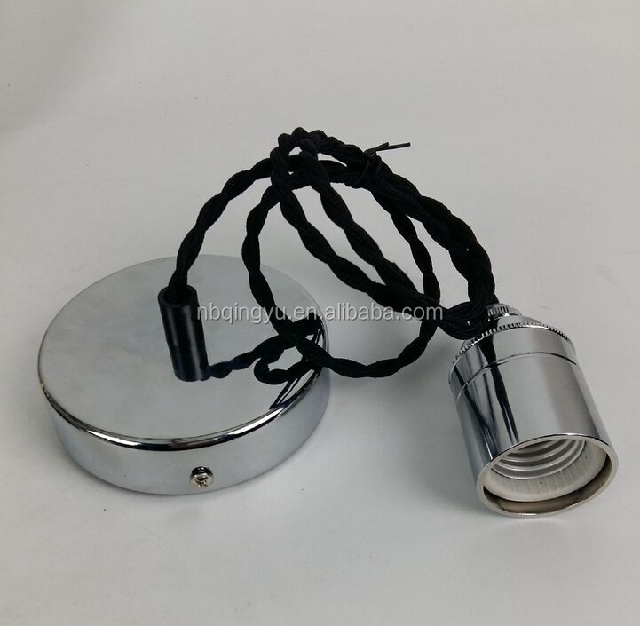 タイプの電気器具シーリングライトホルダーでテキスタイルワイヤーと天井ローズセラミックランプソケット仕入れ・メーカー・工場
