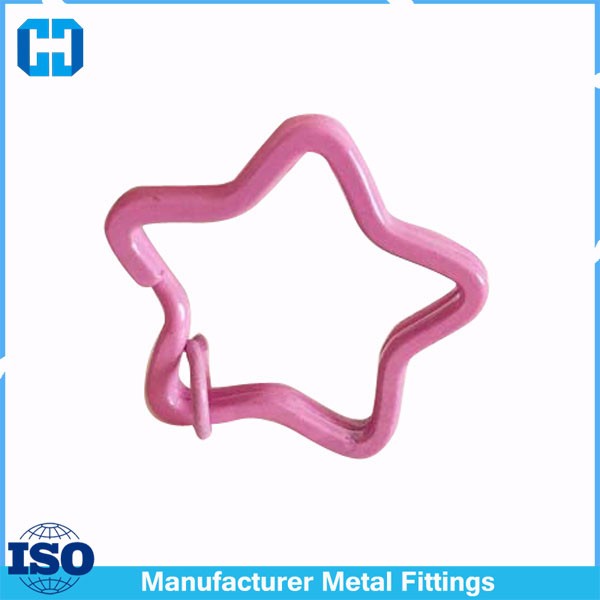 pink star key ring