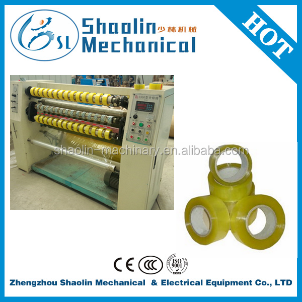 high efficient bopp adhesive tape jumbo roll slitting rewinder