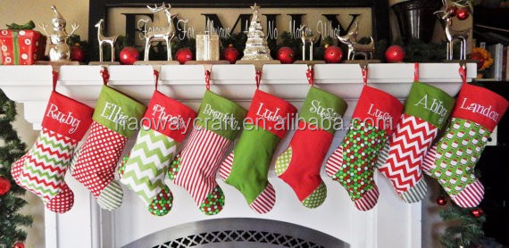 モノグラムクリスマスストッキングハンガーシェブロンストッキングクリスマス仕入れ・メーカー・工場