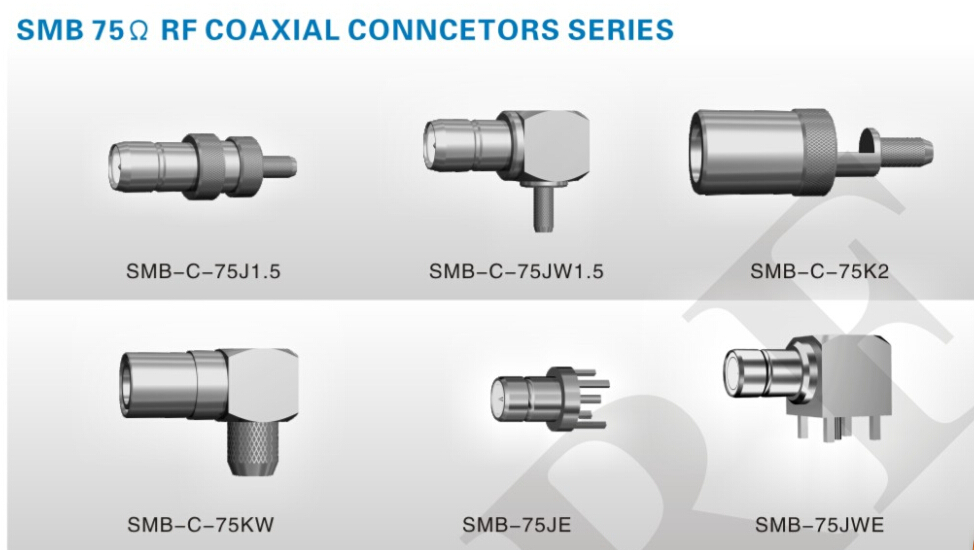 75オームsmbrf同軸コネクタ、 r/、 smbオスpcb実装のための仕入れ・メーカー・工場