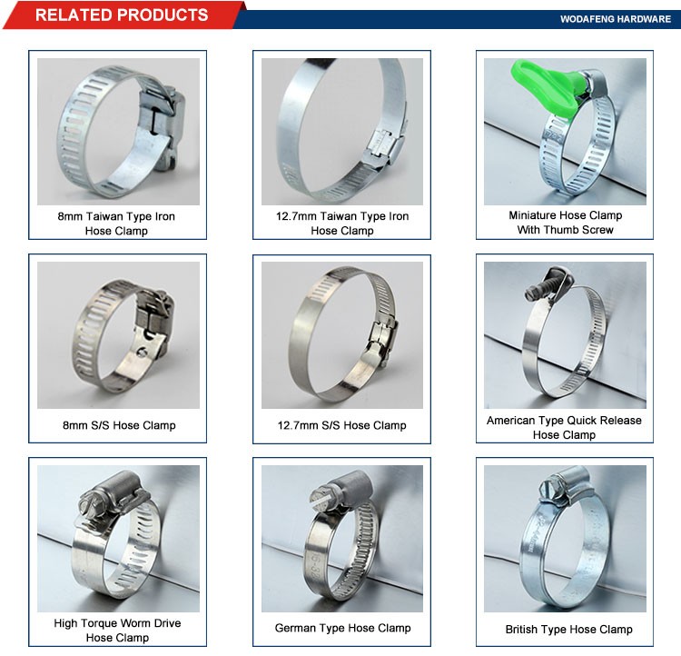 American Type installs easily extra large hose clamps Products from