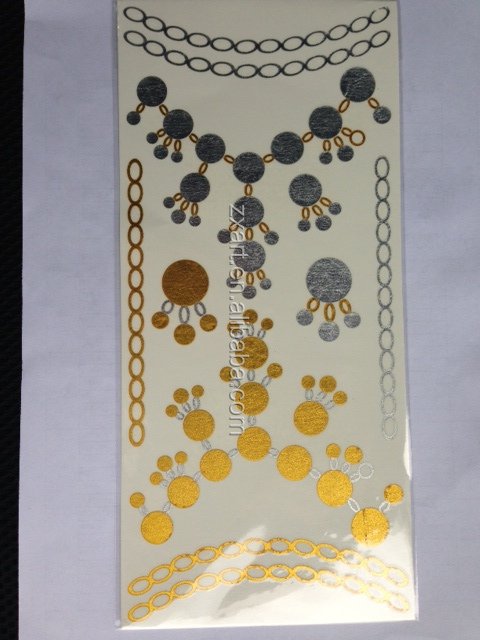 機能の一時グリッタータトゥーgoldtypeファッションタトゥーブレスレット問屋・仕入れ・卸・卸売り