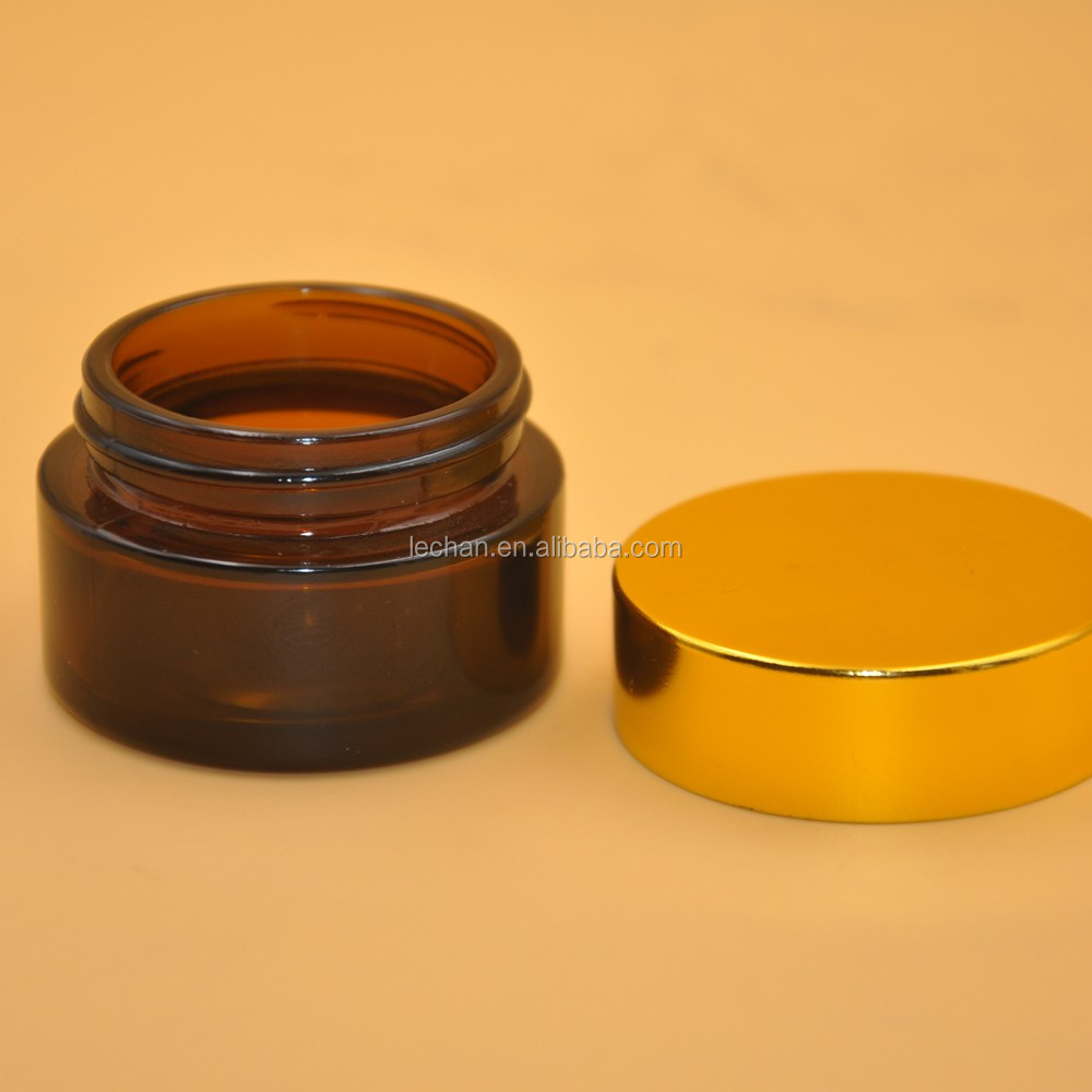 Skin Care 5g 10g 15g 30g 50g 60g 100g 200g Amber Cosmetic Glass Jar