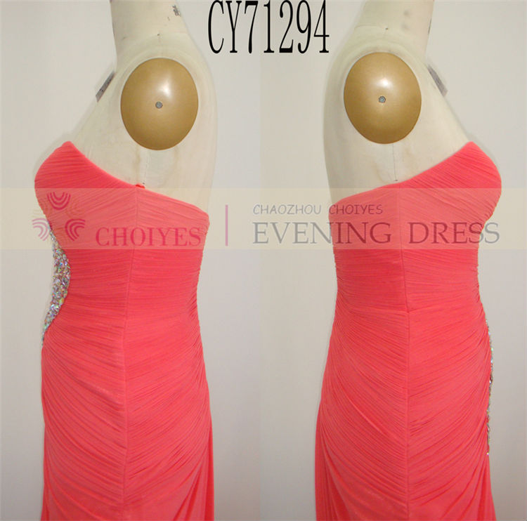 CY71294 Off-shoulder Backless Flare XXL Arabic Evening Dress Long