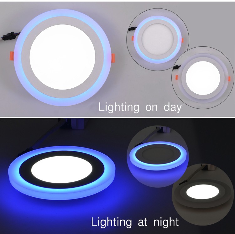 ダブルカラー!高品質ledパネルランプce rohs認証、3ワット6ワット9ワット12ワット18ワットラウンドledパネル工場価格仕入れ・メーカー・工場