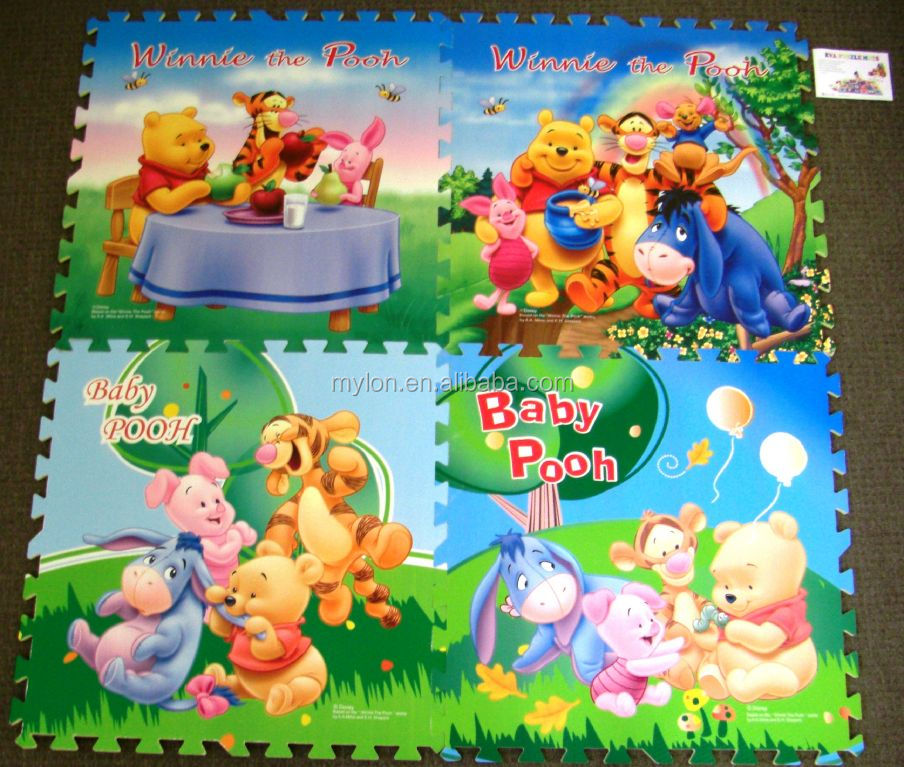 10pcs Eva Interlocking Foam Soft Tiles Kids Puzzle Play Exercise