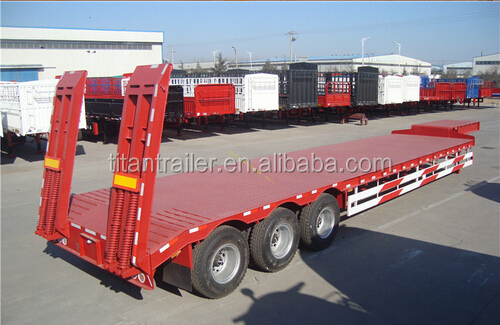 China new low bed trailer dimensions, used low bed trailer, 60 ton lowboy trailers for sale