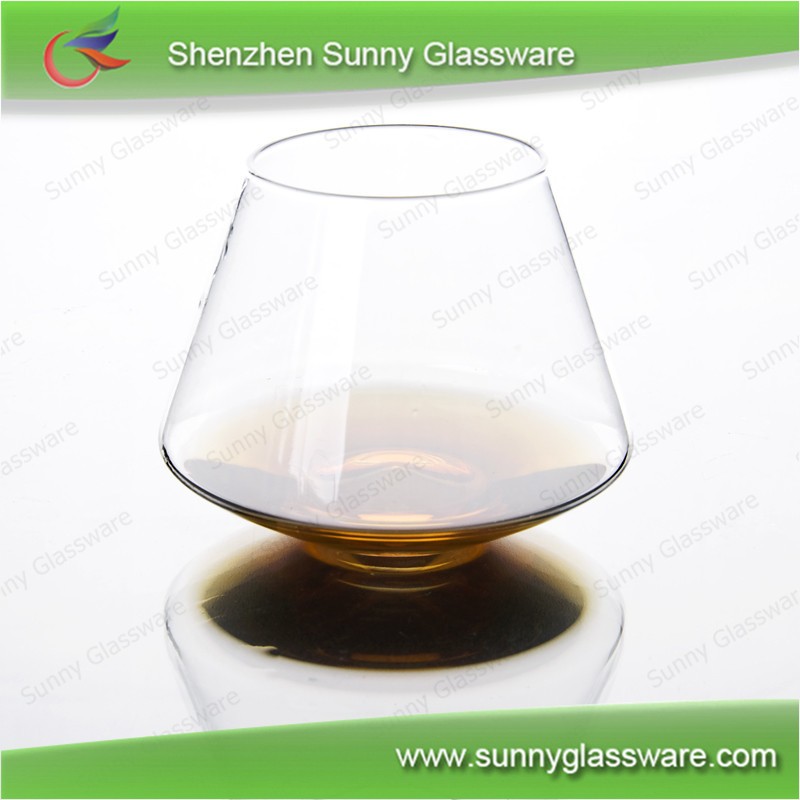 Hot sale crystal whiskey glass rocking whiskey glass
