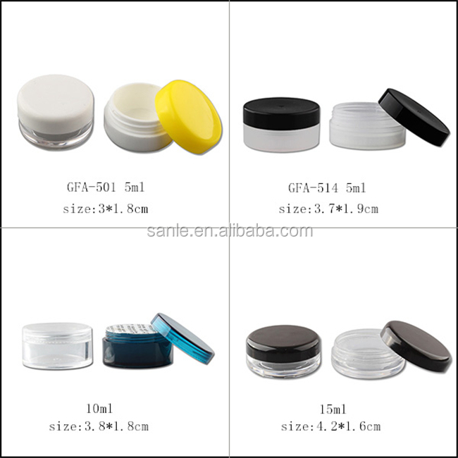 Round wide-mouthed jar for beauty products for sale