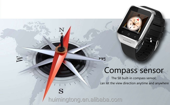 深センhmts8android4.4スマートな腕時計電話、 新しいアンドロイドスマートウォッチ、 2015ブルートゥースiphoneのための腕時計、仕入れ・メーカー・工場