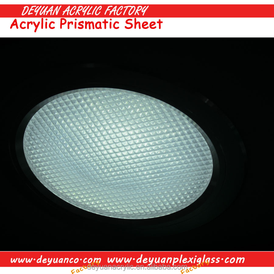 Best Quality Pmma Prismatic Led Light Diffuser Lens / Light Diffuser