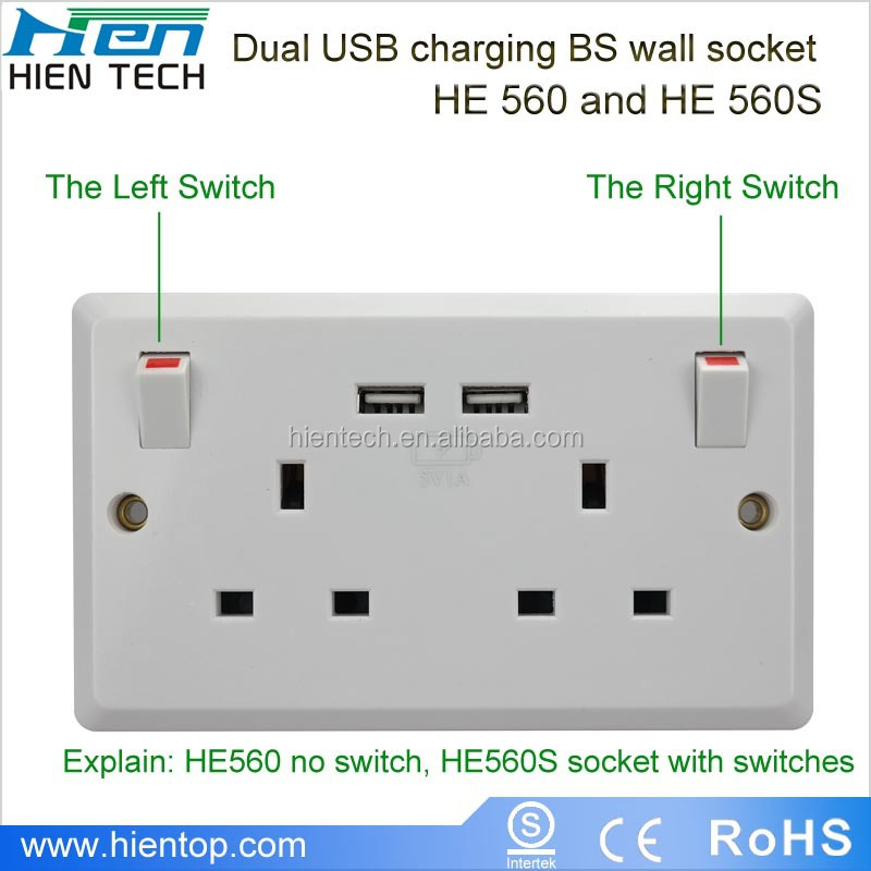 英国型5v1a旅館標準の壁のソケットusb壁ソケット問屋・仕入れ・卸・卸売り