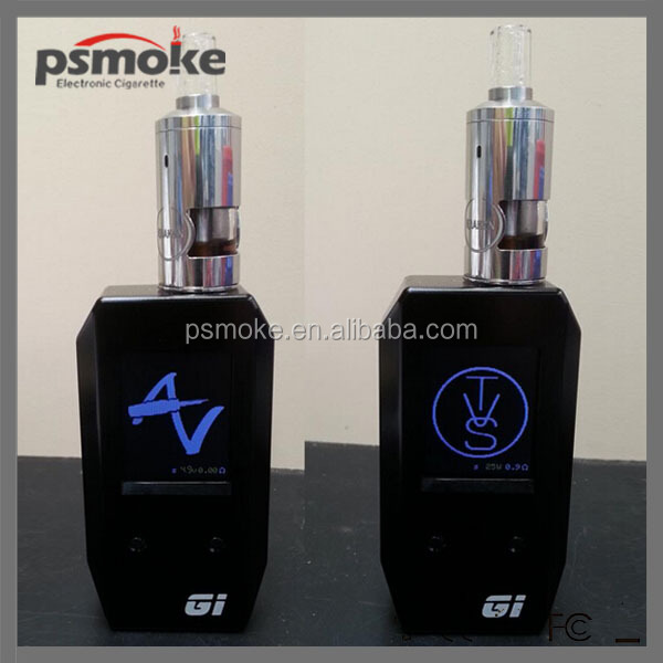 2014 Psmoke 1:1 clone stainless steel dual 18650 battery Gi2 Box Mod 100w
