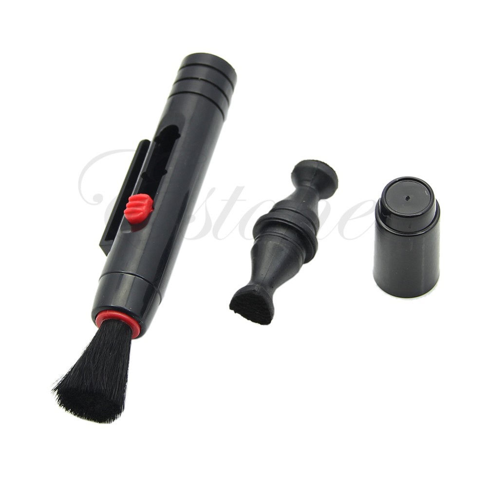 W110New Hot 3 IN 1 Lens Cleaner Soft Brush Camera Dust Cleaning Pen