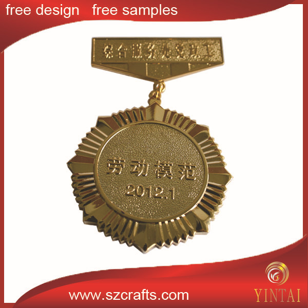 アンティーク銅/gold/銀メッキ丸い形状の金属メダル問屋・仕入れ・卸・卸売り