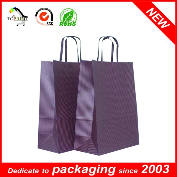 purple Bag Bag paper craft Recycled Purple Bag Kraft Paper paper  bags Kraft Paper