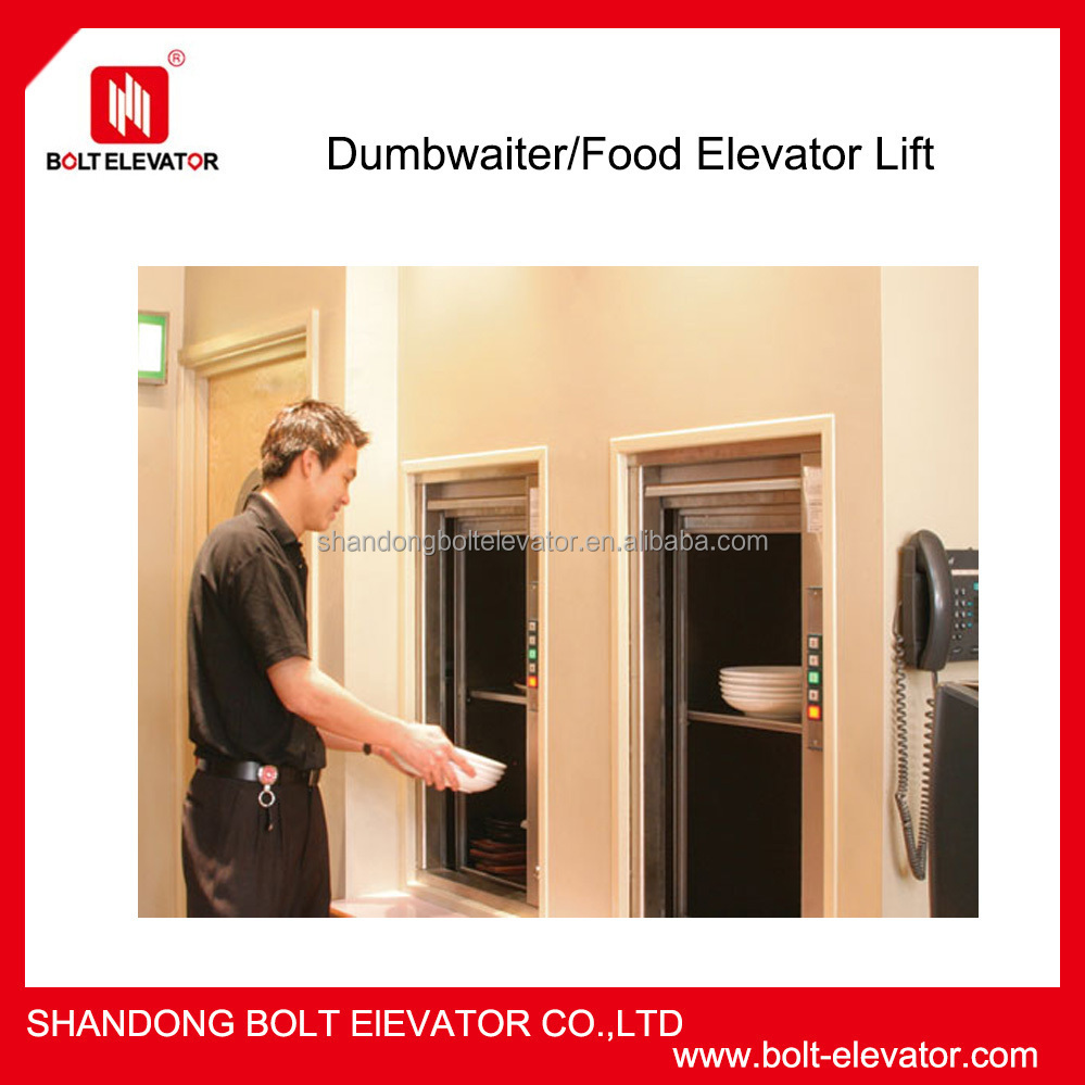 bolt 100kg, 200kg, 300kg window type food dumbwaiter elevator