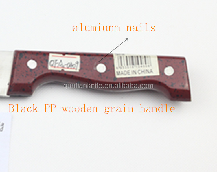 Hot black PP and wooden grain handle chef knife問屋・仕入れ・卸・卸売り
