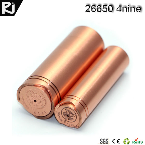 New Arrival ecig mod 4nine 26650 mod,copper and brass 4nine mod in stock