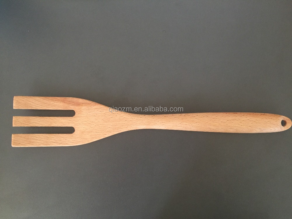100%オリジナルエコロジーのキッチン用品、 ブナの木フォーク仕入れ・メーカー・工場