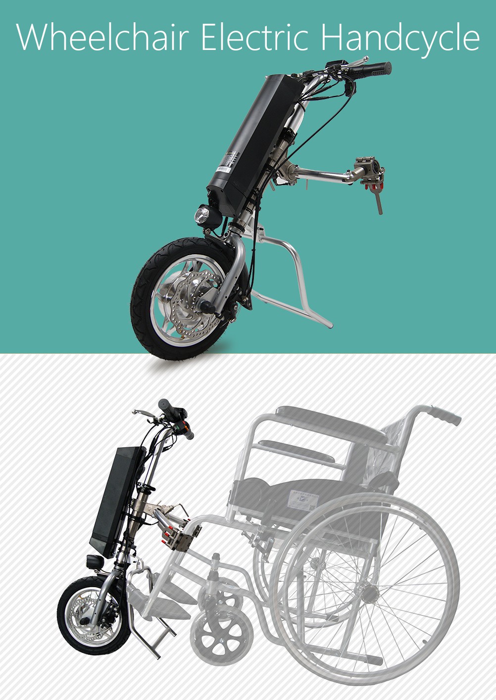not foldable wheelchair handcycle