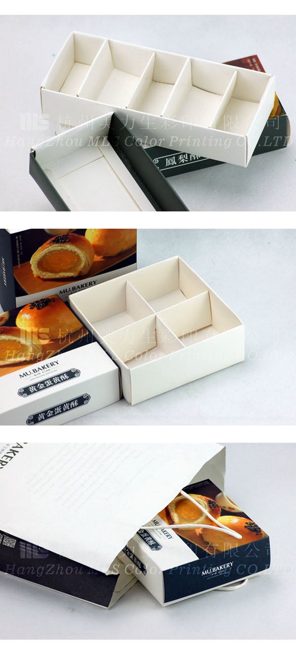 Custom printed Paper packaging box for bakery packaging