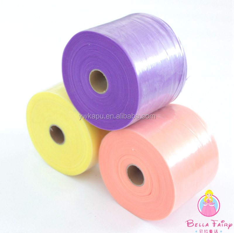 Hot sale colorful tulle roll for tutu from china in 100% Polyester Fabric tulle for baby clothes