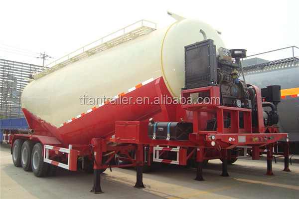 TITAN powder cement tank semi trailer, bulk cement carrier tank semi trailer