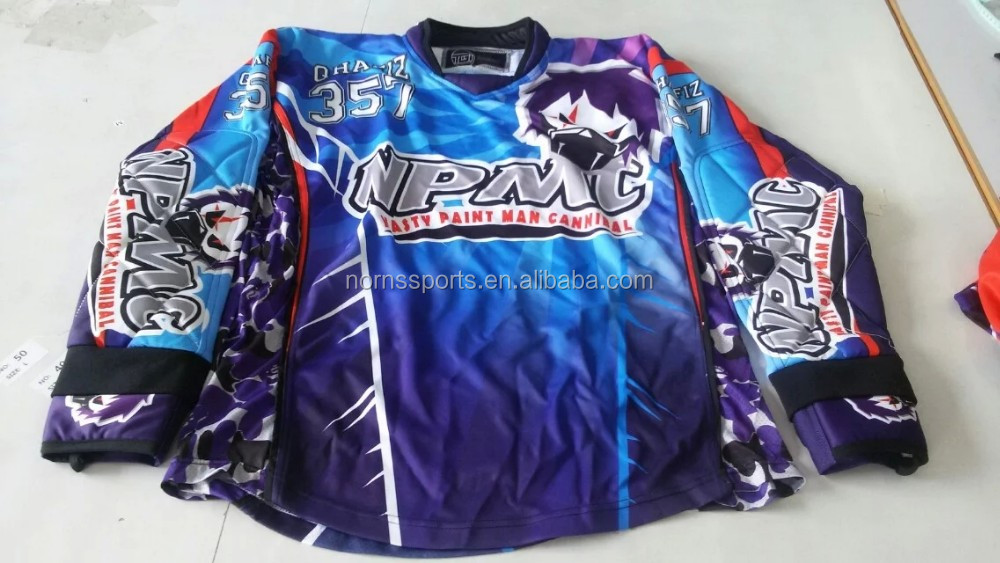 カスタマイズされたペイントボールジャージー昇華ペイントボール制服卸売仕入れ・メーカー・工場