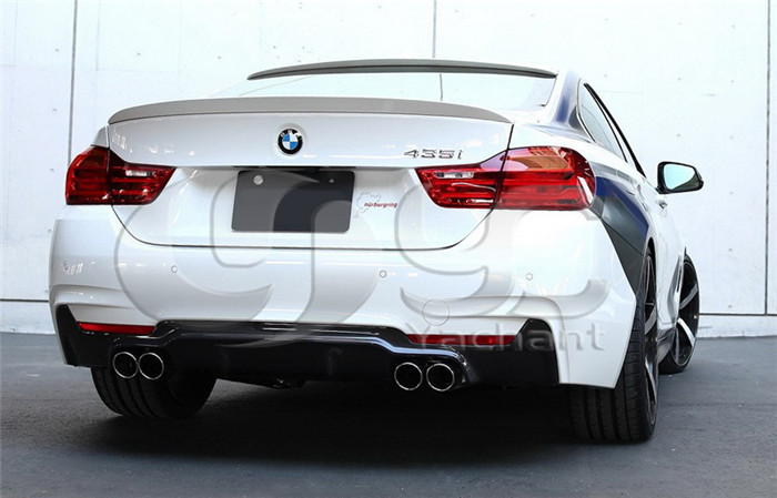 2014-2015 BMW 4 Series F32 F33 M-Sport Rear Bumper 3D-Design-Style Quad Exhaust  Rear Diffuser CF (14).jpg