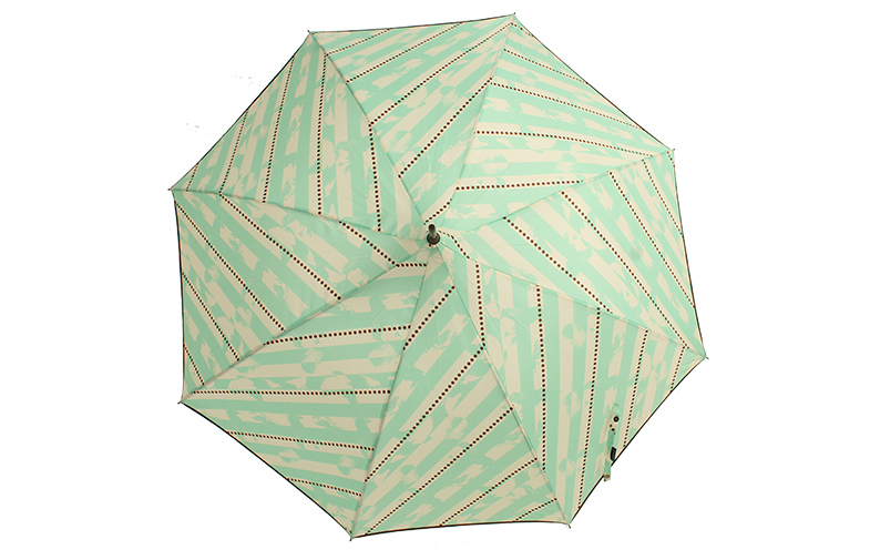 ラグジュアリーグリーン熱伝達の傘、 アーク46インチドーム繭紬の生地問屋・仕入れ・卸・卸売り