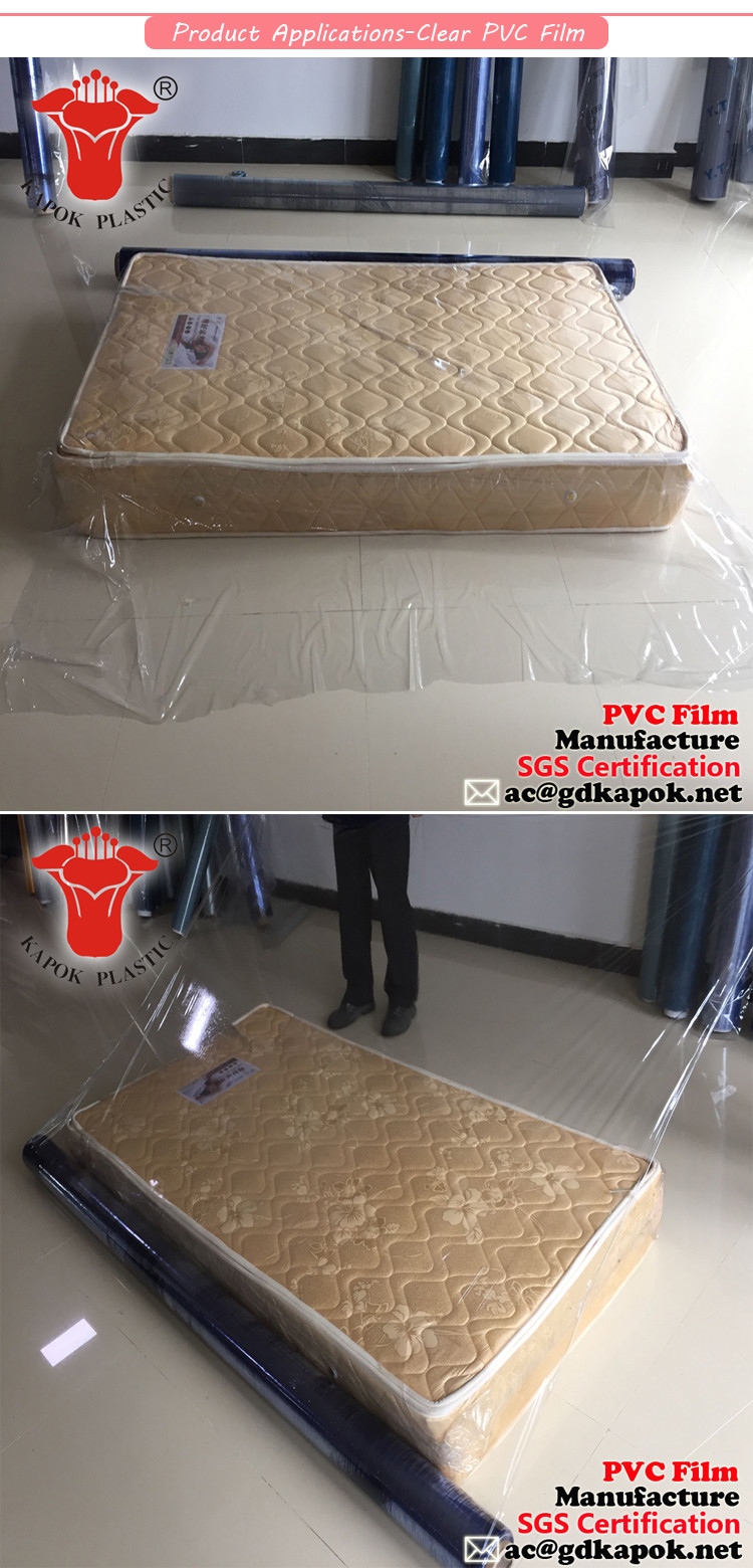 Pvc素材マットレス包装透明pvcフィルム仕入れ・メーカー・工場