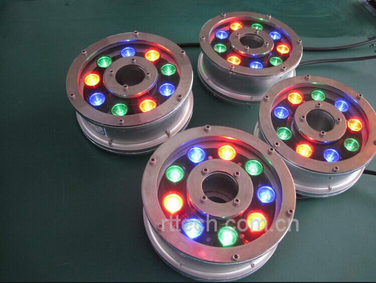 ステンレス鋼屋外景観12v24vrgb9ワットled噴水ライトマルチカラー仕入れ・メーカー・工場