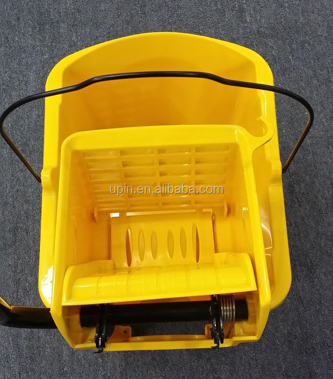 安い黄色のモップ絞り器付きバケツを36リットルup-062台所用問屋・仕入れ・卸・卸売り