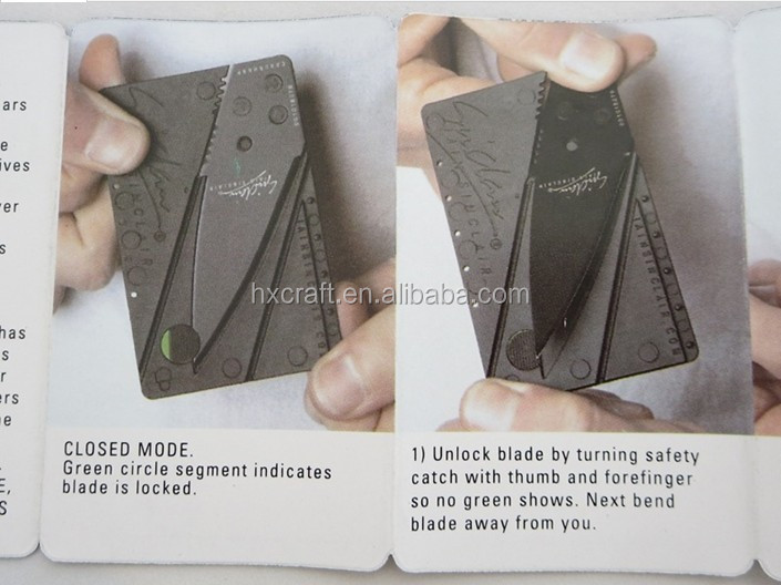 最新売れ筋2014年シンクレア財布折り安全ナイフトランプ詐欺師のポケットのキャンプのクレジットカードのナイフ狩猟用ナイフ問屋・仕入れ・卸・卸売り