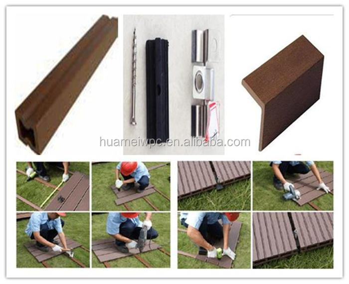 WPC Outdoor Decking Board, Water-resistant, Eco-friendly