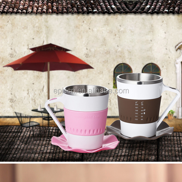 Ledディスプレイ温度epz-g5コーヒーカップ、 バッテリ駆動のサーモカップ、 表示温度カスタムコーヒーマグカップ仕入れ・メーカー・工場